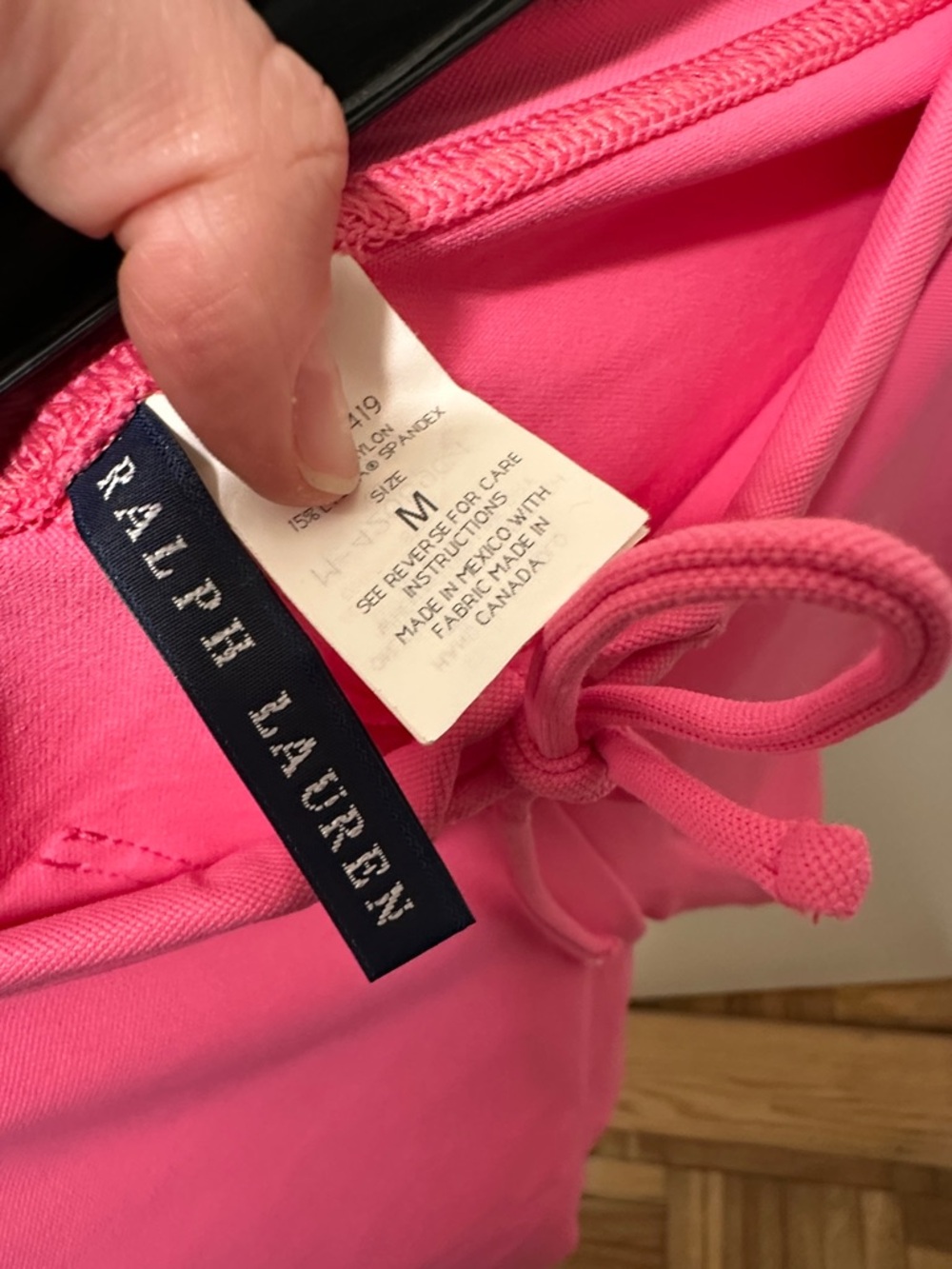 NWOT Ralph Lauren Hot Pink Drawstring Short Shorts - Picture 4 of 6